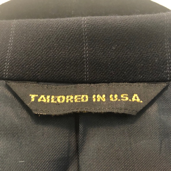 Austin Reed Blue & White 2Button Pinstriped Blazer - Picture 7 of 8